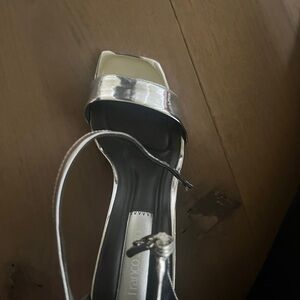 Franco Sarto Silver Heeled Shoes